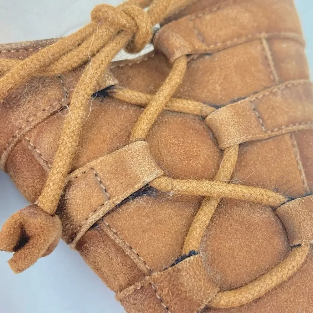CHRISTIAN LOUBOUTIN Brown Suede Leather Flats - Size 36/6